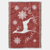 赤い渦巻はすべてすべてが明るいシカの投球の平静です スローブランケット (正面縦)