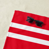 赤い湖の方が人航海の生がカスタム良い ビーチタオル (インサイチュ)