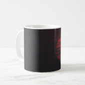 赤い満月 コーヒーマグカップ (正面左)