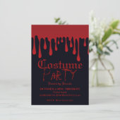 赤い滴る血のハロウィンコスチュームパーティー 招待状 (スタンド正面)