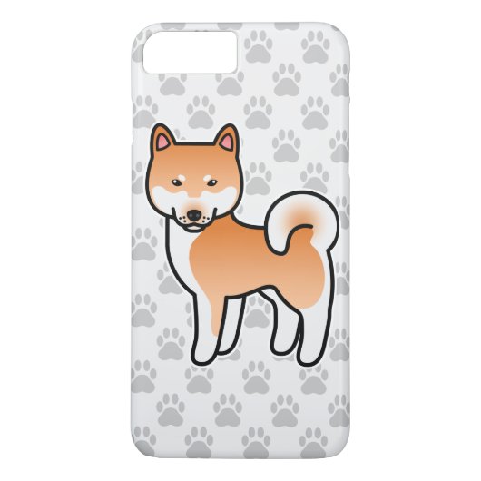 赤い漫画の柴犬 Case-Mate iPhoneケース (裏面)