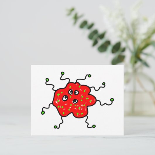 赤い漫画の生殖 ポストカード (スタンド正面)