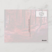 赤い濃い色のポストカード ポストカード (裏面)