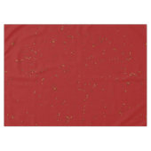 赤い火の火花があなたの写真をオーバーレイ テーブルクロス (正面(横))