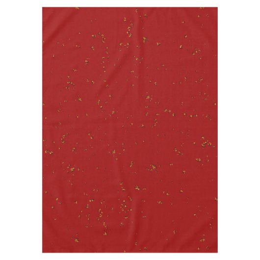 赤い火の火花があなたの写真をオーバーレイ テーブルクロス (正面)