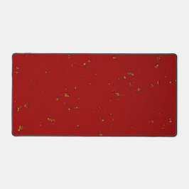 赤い火の火花があなたの写真をオーバーレイ デスクマット