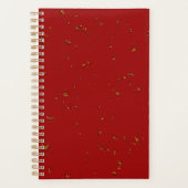 赤い火の火花があなたの写真をオーバーレイ プランナー手帳 (正面)