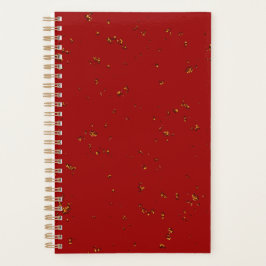 赤い火の火花があなたの写真をオーバーレイ プランナー手帳