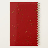 赤い火の火花があなたの写真をオーバーレイ プランナー手帳 (裏面)