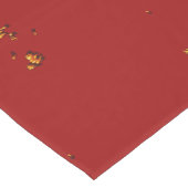 赤い火の火花があなたの写真をオーバーレイ ミディアムテーブルランナー (コーナー)