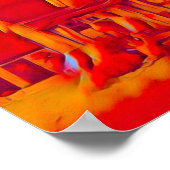 赤い火焔付きサーブル ポスター (角)