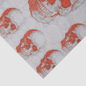 赤い灰色のスカル 薄葉紙 (詳細)