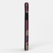 赤い灰色の茶色のカムフラージュのデザイン Case-Mate iPhoneケース (裏面/右)