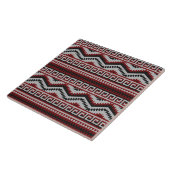 赤い灰色の黒アステテックタイル模様 タイル (側面)