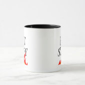 赤い炎のホットスタッフコーヒーマグ マグカップ (中央)