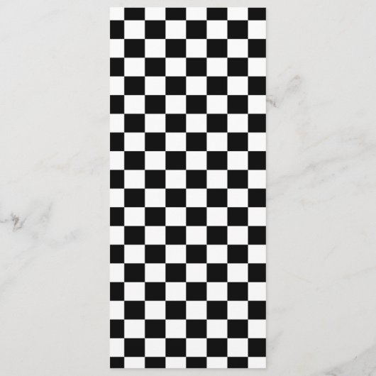 赤い炎のレースカーの誕生日パーティーフード メニュー (裏面)