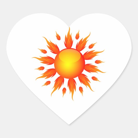 赤い炎の太陽エコロジーgraphic.png ハートシール (正面)
