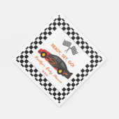 赤い炎レースカーレディセットベビーシャワーに移動 スタンダードランチョンナプキン (角)