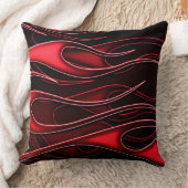 赤い炎 クッション (ブランケット)