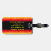 赤い炎 ラゲッジタグ (裏面横)