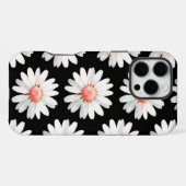 赤い点のマーガレット iPhoneケース (裏面横)