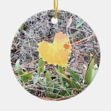 赤い点の名前入りなオーナメントが付いている大きいハートの葉