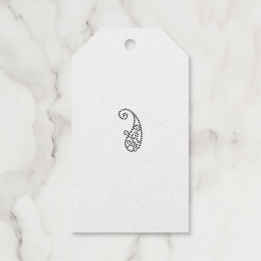 赤い点 ギフトタグ (裏面)