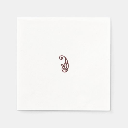 赤い点 スタンダードカクテルナプキン (正面)