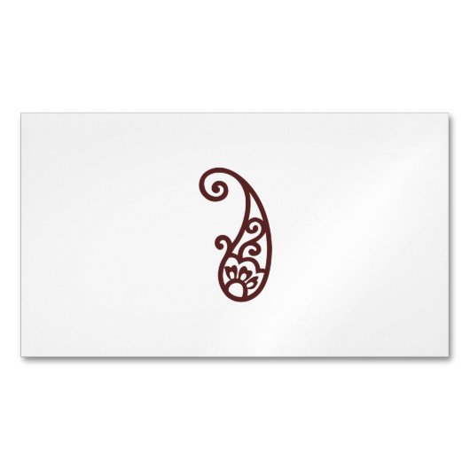 赤い点 マグネット名刺 (正面)