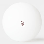 赤い点 卓球ボール (正面)