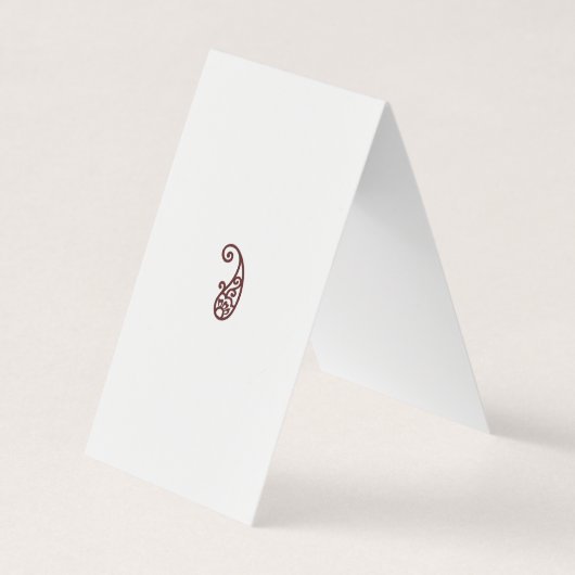 赤い点 名刺 (正面)