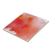 赤い点、水彩画の抽象的な手塗り タイル (側面)