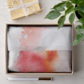 赤い点、水彩画の抽象的な手塗り 薄葉紙 (ギフト)