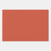 赤い無地のダマ ラッピングペーパーシート (正面)