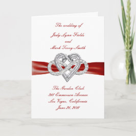 赤い無限ハートのプログラム・カード プログラム