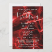 赤い煙結婚(R) 招待状 (正面)