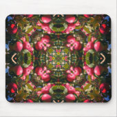 赤い熟したリンゴの木の抽象芸術自然アート マウスパッド (正面)