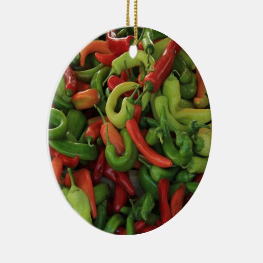 赤い熱いコショウのクリスマスオーナメント セラミックオーナメント (右)