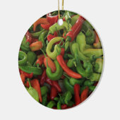 赤い熱いコショウのクリスマスオーナメント セラミックオーナメント (左)