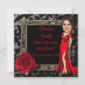 赤い熱いバレンタインの愛する人たち シーズンカード (正面)