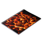 赤い熱い燃える石炭 ノートブック (左側)