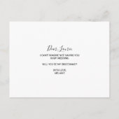 赤い熱帯とロマンチックな花嫁のメイド インビテーションポストカード (裏面)