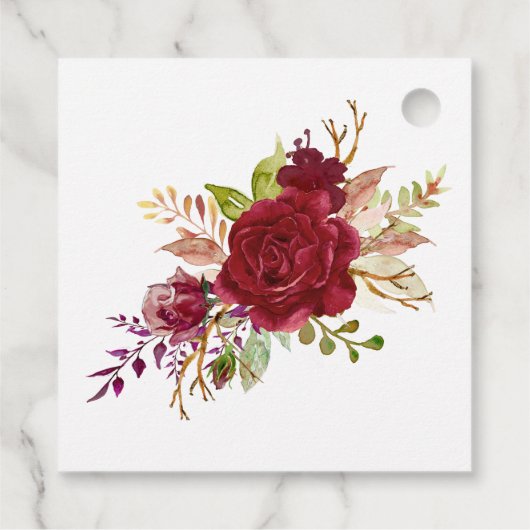 赤い熱帯とロマン結婚ティックの愛が育つ フェイバータグ (裏面)