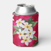 赤い熱帯花クーラーボックス 缶クーラー (缶正面)