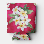 赤い熱帯花クーラーボックス 缶クーラー (正面)