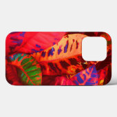 赤い熱帯葉型のCase-Mate iPhoneケース Case-Mate iPhoneケース (裏面 (横))