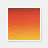 赤い燃えたオレンジから金ゴールドグラデーションクラックパターン スタンダードカクテルナプキン (正面)