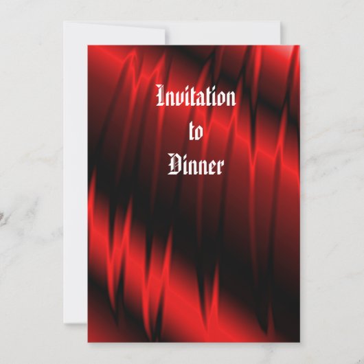 赤い爪 招待状 (正面)