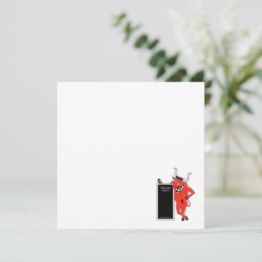 赤い牛の黒板メニュー メニュー (スタンド正面)