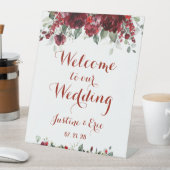 赤い牡丹エピファニー12インチ私たちの結婚の 台座サイン (インサイチュ)